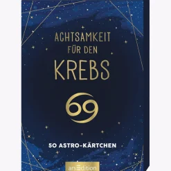 Discount Waschbär Achtsamkeit für den Krebs: 50 Astro-Kärtchen.