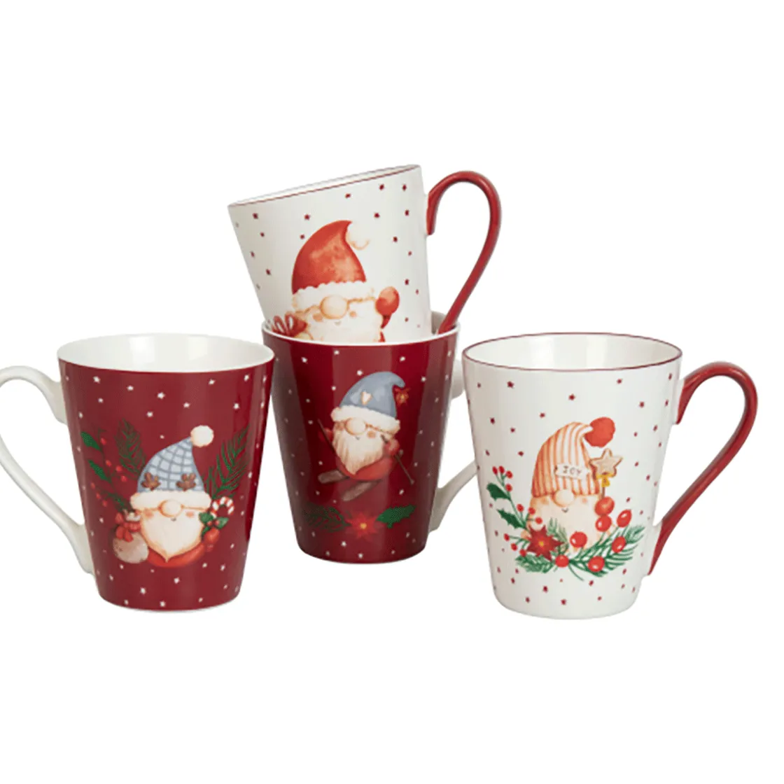 Discount Waschbär Becher „Wichtel“, 4er Set