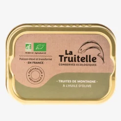 Hot Waschbär Bergforellen in Olivenöl, Bio.