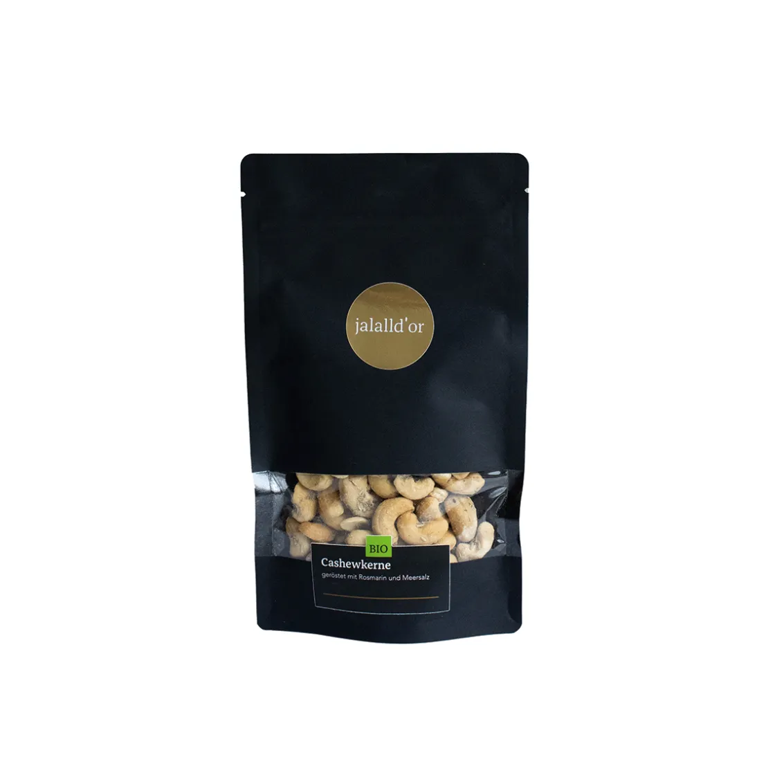 New Waschbär Bio-Cashewkerne geröstet mit Rosmarin und Meersalz.