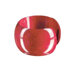 New Waschbär Breiter Armreif aus Mangoholz, Himbeere.