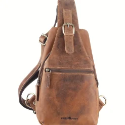New Waschbär Crossbody Bag aus Vintage-Leder.