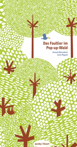 Waschbär Das Faultier im Pop-up-Wald.