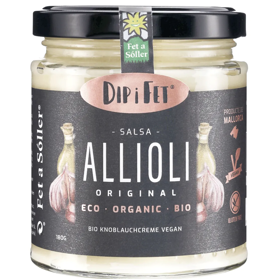 Outlet Waschbär Dip i Fet Allioli Knoblauchcreme, Bio.