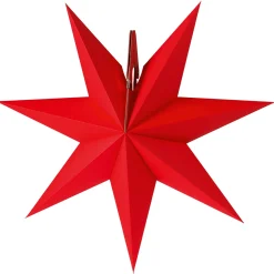 Best Waschbär Erzgebirgischer Fensterstern, rot.