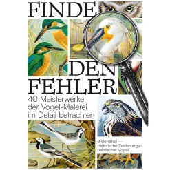 Best Waschbär Finde den Fehler - 40 Meisterwerke der Vogel-Malerei. Bildersuchrätsel.