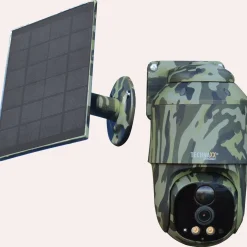 Discount Waschbär 4G PT Dome mit Solarpanel.