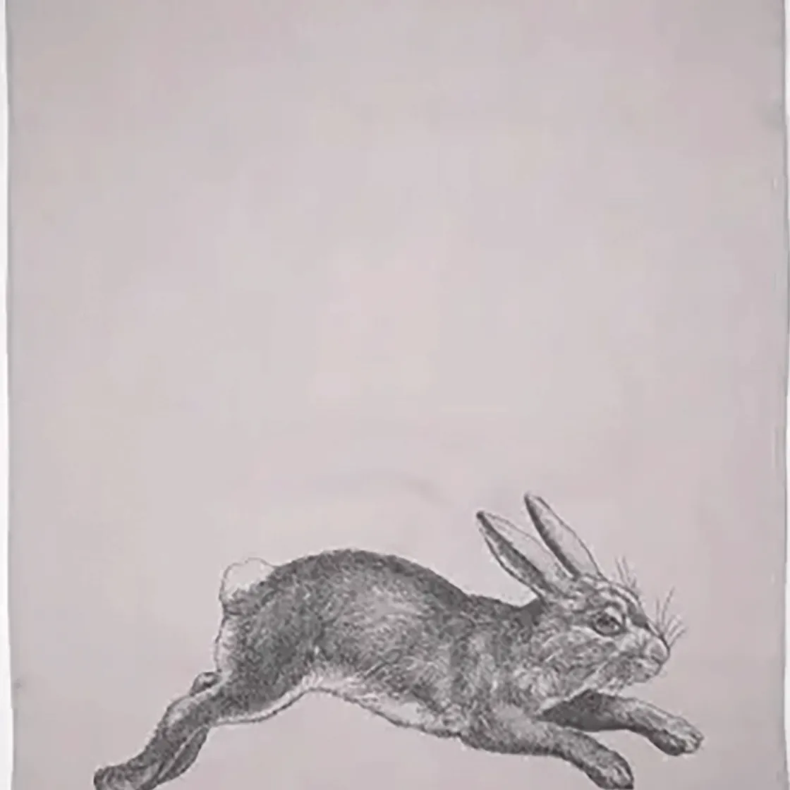 Discount Waschbär Geschirrtuch Hase Halbleinen