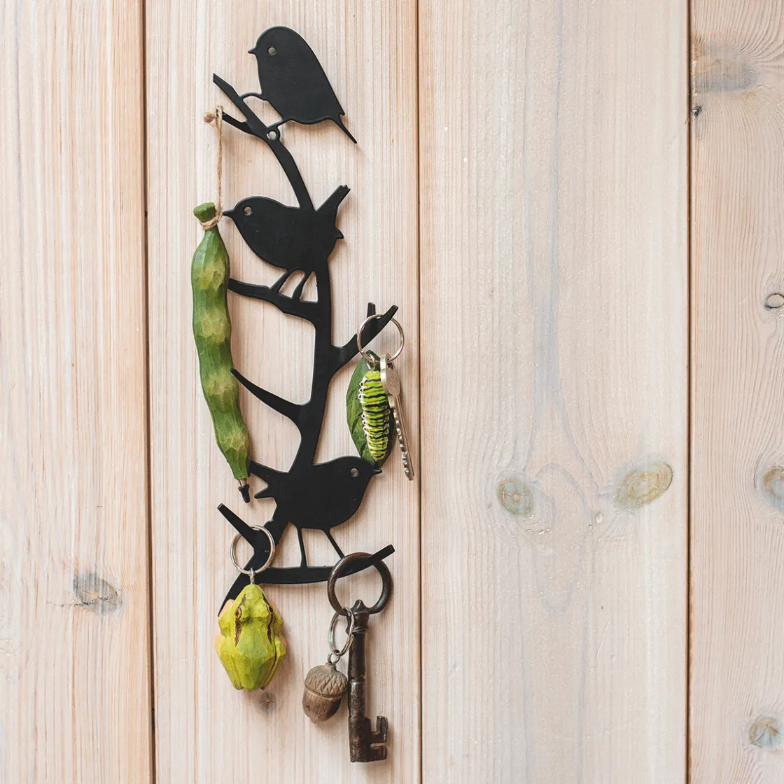 Discount Waschbär Hakenleiste »Drei Vögelchen«.