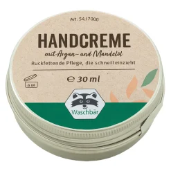 Clearance Waschbär Handcreme, vegan.
