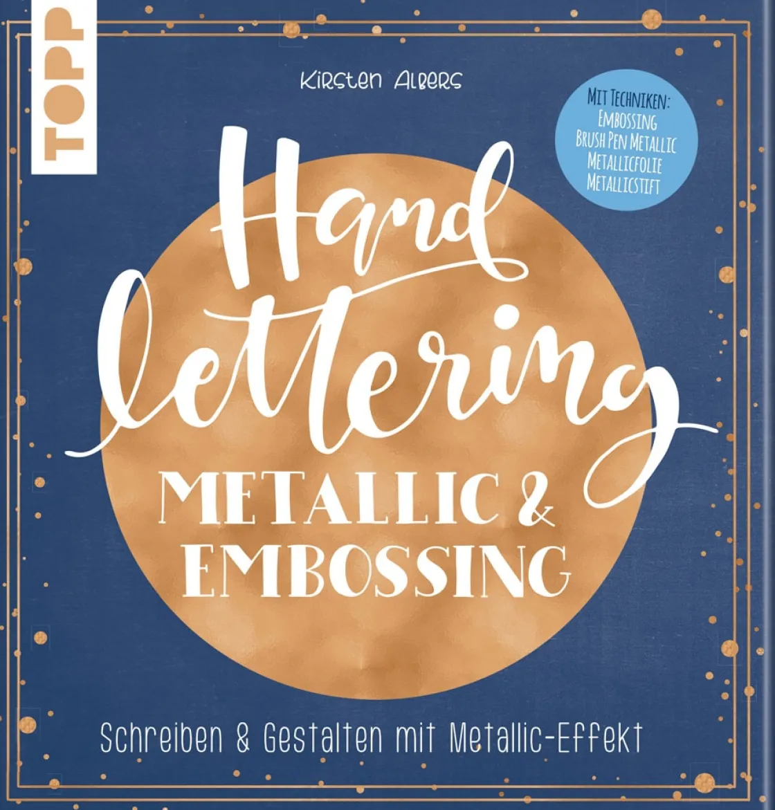 Sale Waschbär Handlettering Metallic & Embossing. Schreiben & Gestalten mit Metallic-Effekt.Cover mit Metallic-Folie in der Trendfarbe Roségold.