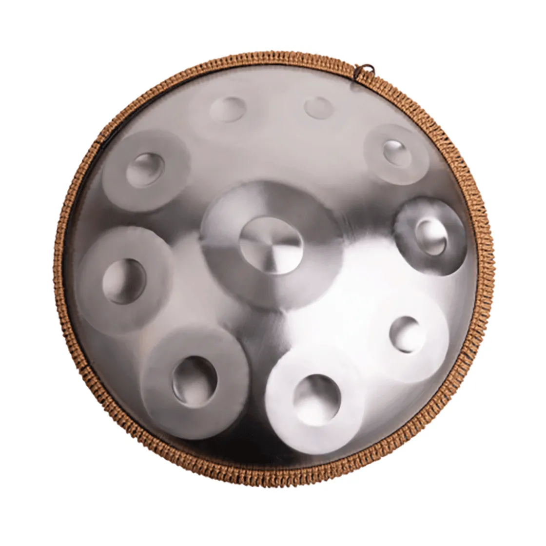 Online Waschbär Handpan 10 Töne, Silber