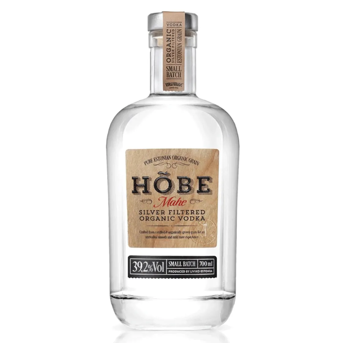 Hot Waschbär Hõbe Organic Vodka.