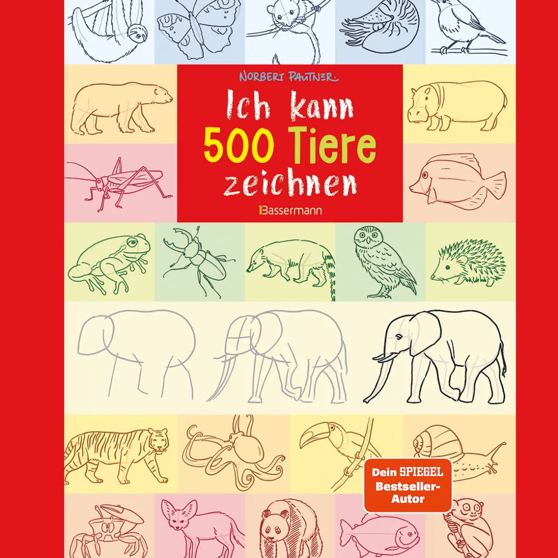 Sale Waschbär Ich kann 500 Tiere zeichnen. Die Zeichenschule für Kinder ab 8 Jahren: Zeichnen lernen mit Bestseller-Autor Norbert Pautner ("Ich kann 1000 Dinge zeichnen").