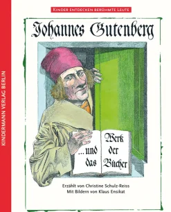 Sale Waschbär Johannes Gutenberg und das Werk der Bücher.