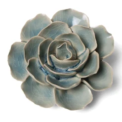 Clearance Waschbär Keramikblüte »Blaugrüne Ranunkel«.