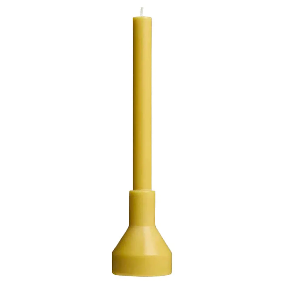 Hot Waschbär Kerze mit Kerzenhalter, gelb.