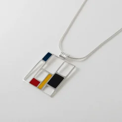 Discount Waschbär Kette »Mondrian« aus Sterlingsilber.