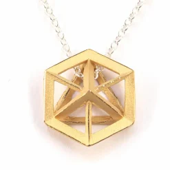 Sale Waschbär Kette »Tetraeder & Hexaeder«.