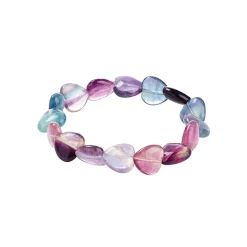 Discount Waschbär Kraftarmband »Fluorit-Herz«.