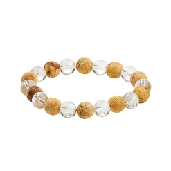 Online Waschbär Kraftarmband Palo Santo mit Bergkristall