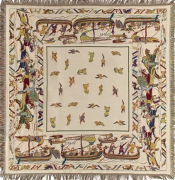 Sale Waschbär Kunstvolles Tuch »Teppich von Bayeux«, Schiffe.