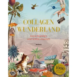 Waschbär Maria Rivans. Collagen Wunderland. Ausschneiden und selbst machen.