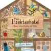 Waschbär Mein Insektenhotel. Biene, Schmetterling und Käfer.