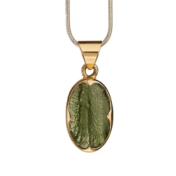 Clearance Waschbär Moldavit-Anhänger »Balance«. Einzelstück.