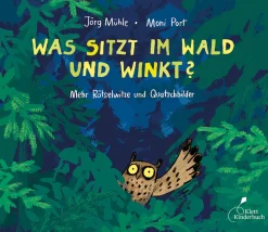 Waschbär Moni Port. Was sitzt im Wald und winkt? Mehr Rätselwitze und Quatschbilder.