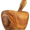 Discount Waschbär Mörser aus Olivenholz mit Stößel.