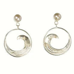 New Waschbär Ohrstecker »Hokusai«.