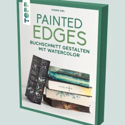 Outlet Waschbär Painted Edges. Buchschnitt gestalten mit Watercolor.