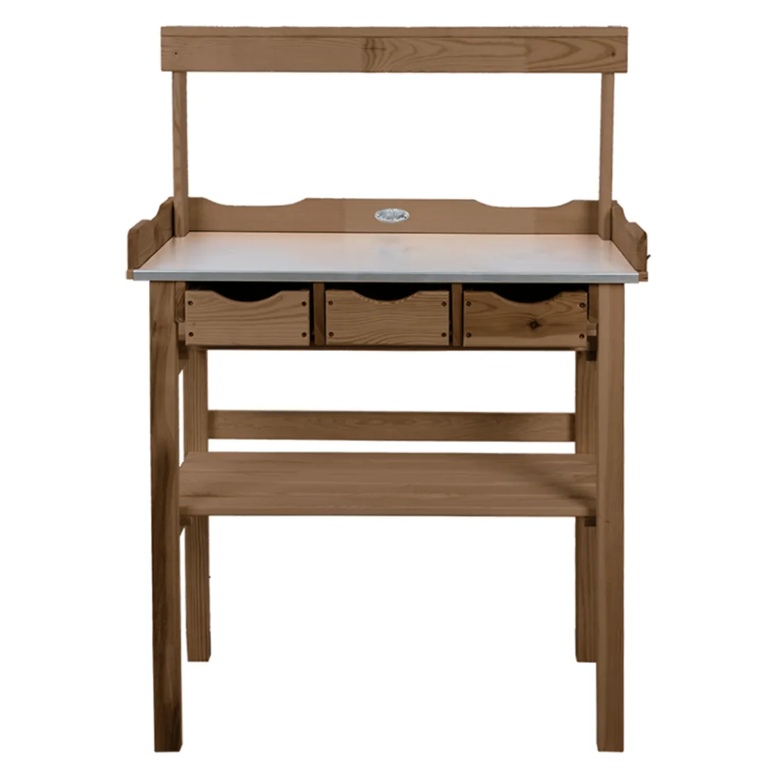 Discount Waschbär Pflanztisch mit Ablage.