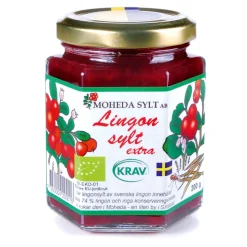 New Waschbär Preiselbeer-Konfitüre, Bio.