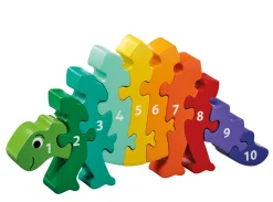 Online Waschbär Puzzle »Dinosaurier 1-10«.