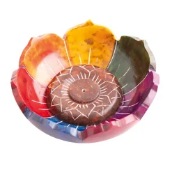 Waschbär Räucherstäbchenhalter „Lebensfroher Lotus”