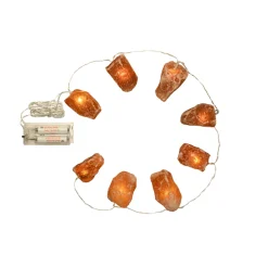 Clearance Waschbär Salzkristall-LED-Lichterkette „Naturkristalle“