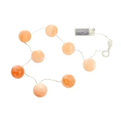 Best Waschbär Salzkristall-LED-Lichterkette „Kugel“