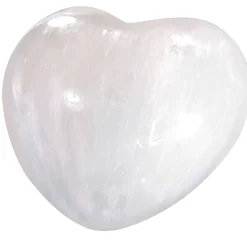 New Waschbär Selenit-Handschmeichler »Herz«.