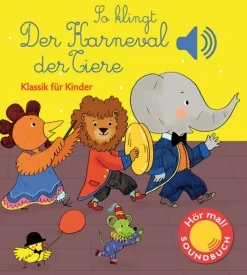 Clearance Waschbär So klingt der Karneval der Tiere. Klassik für Kinder. Soundbuch.