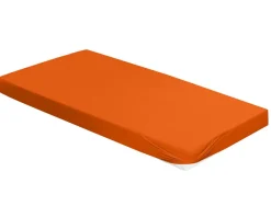 Outlet Waschbär Spannbetttuch, orange, 100 x 220 cm.