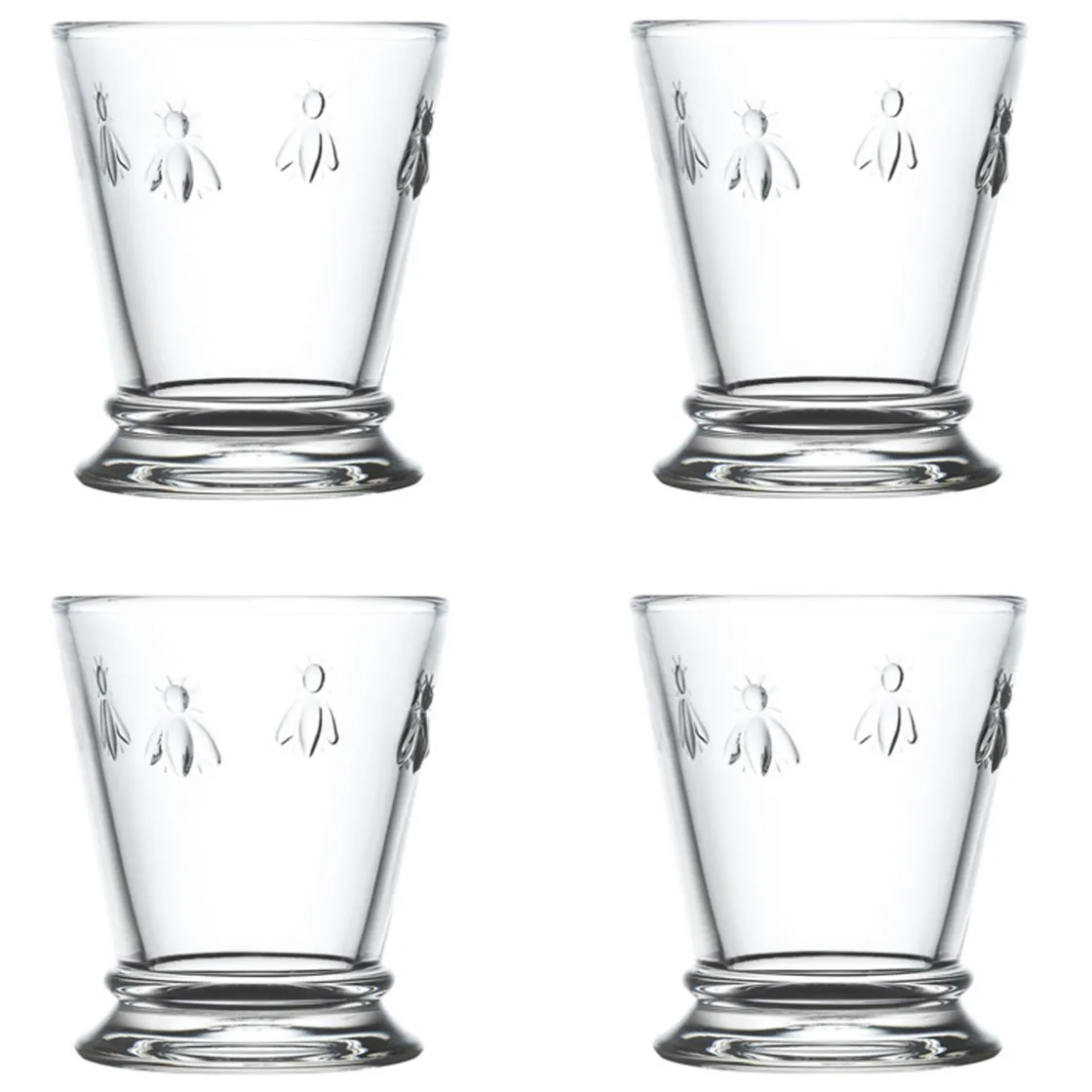 Clearance Waschbär Stilvolles 4er-Trinkgläser-Set.