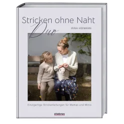 Waschbär Stricken ohne Naht Duo: Einzigartige Strickanleitungen für Mamas und Minis. Strickbuch für Top Down Stricken, mit Strickanleitungen für Cardigan, Weste und Pullover stricken für Mini Me und Damen.
