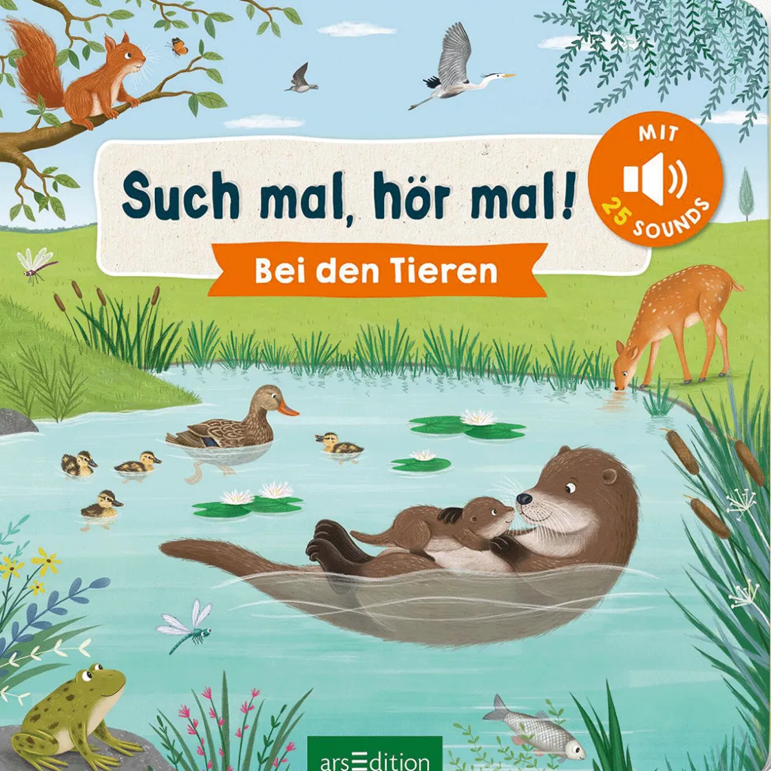 Waschbär Such mal, hör mal! Bei den Tieren: Mit 25 Geräuschen.