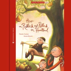 Sale Waschbär Theodor Fontane. Herr von Ribbeck auf Ribbeck im Havelland: Poesie für Kinder im kleinen Format.
