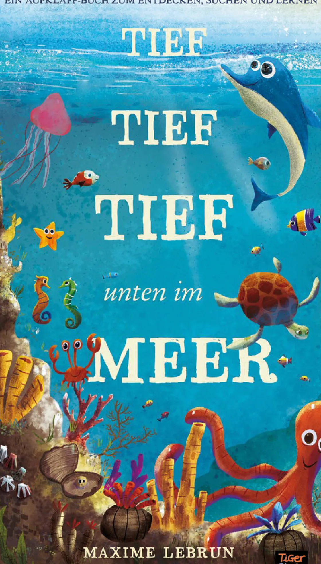 Sale Waschbär Tief tief tief unten im Meer. Ein Aufklappbuch.