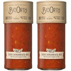 Hot Waschbär Tomatensauce Arrabbiata, Bio, 2er-Set.