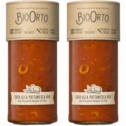 Clearance Waschbär Tomatensauce Puttanesca, Bio, 2er-Set.