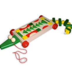 Waschbär Wagen mit Bausteinen »Krokodil«.